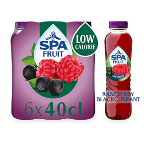 Spa Fruit Niet-Bruisend Raspberry Blackcurrant (40cl)